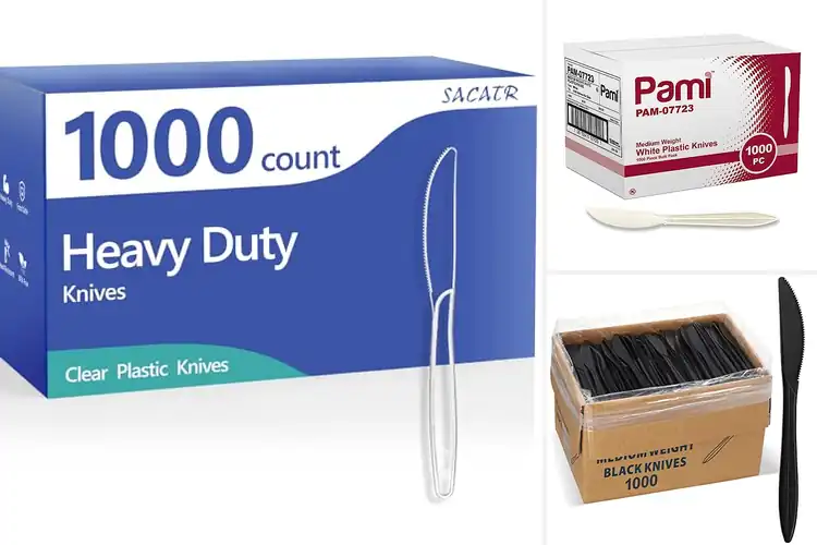 Detailed view of Best 1000 Pack Disposable Knives