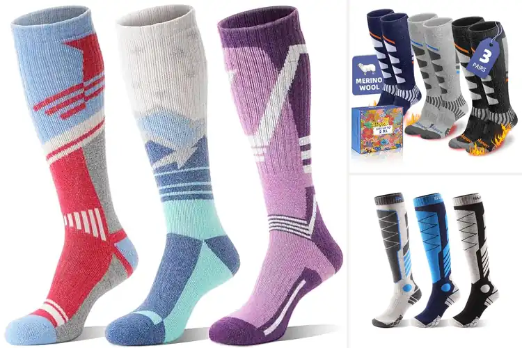 Detailed view of Best Arch Support Ski Socks