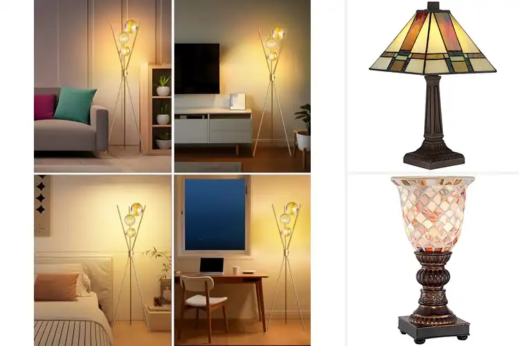 Detailed view of Best Art Deco Lamp Trio