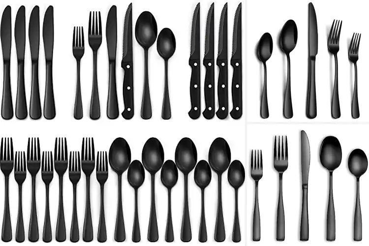 Detailed view of Best Black Cutlery Sets