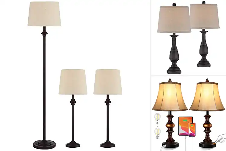 Detailed view of Best Bronze Finish Lamp Sets