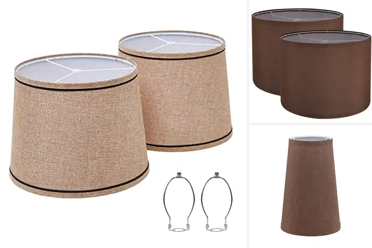 Detailed view of Best Brown Fabric Shade Lamps