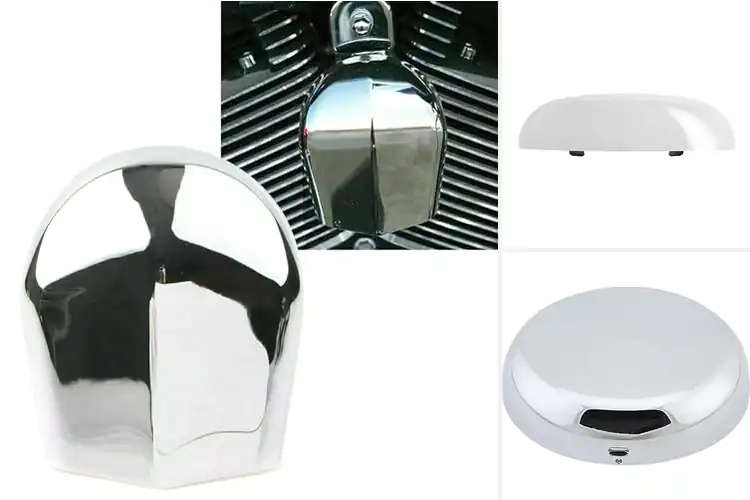 Detailed view of Best Chrome Steel Horn Cover