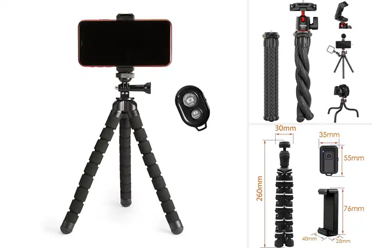 Detailed view of Best Compact Flexible Tripod