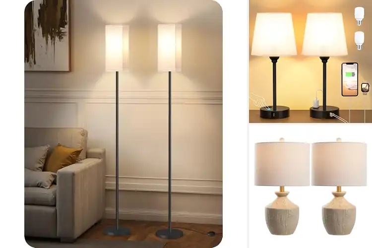 Detailed view of Best ETL Listed Lamps Set