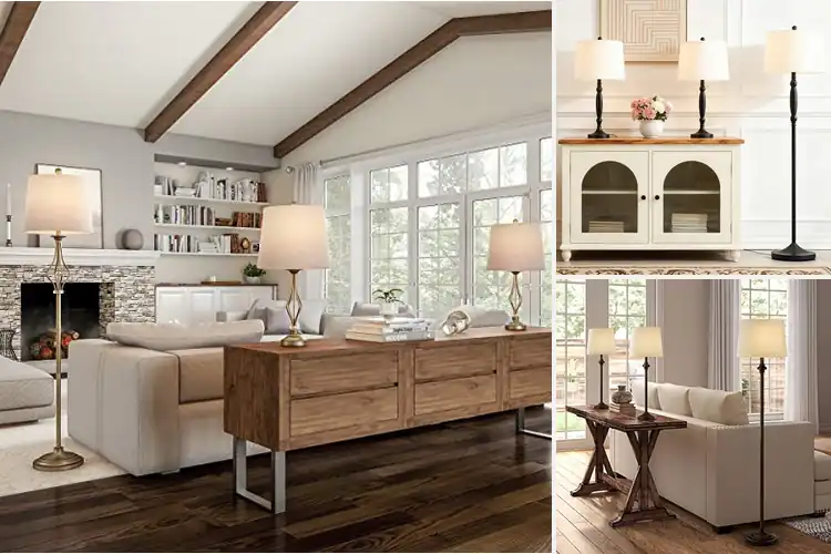 Detailed view of Best Floor And Table Lamp Set