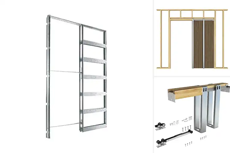 Detailed view of Best Galvanized Steel Pocket Doors