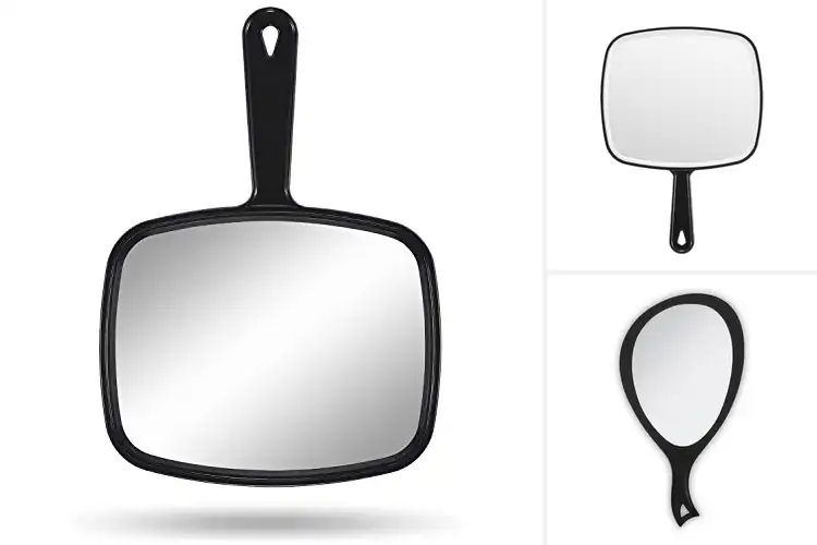 Detailed view of Best Hand Mirror With Handle For Salon