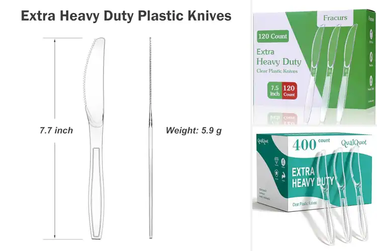 Detailed view of Best Heavy-Duty Disposable Knives For Break Rooms