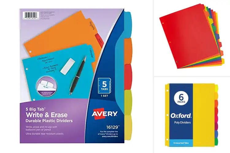 Detailed view of Best Heavy-Duty Plastic Dividers