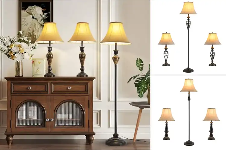 Detailed view of Best Iron Base Floor Lamp Set