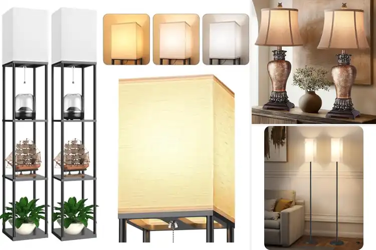 Detailed view of Best Living Room Lamps Set