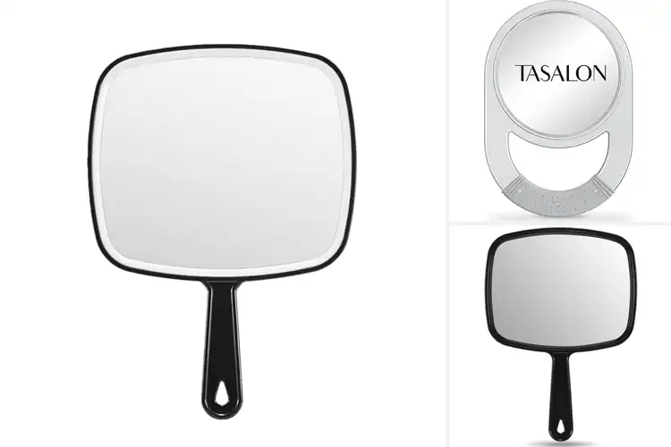 Detailed view of Best Non Slip Handle Hand Mirror