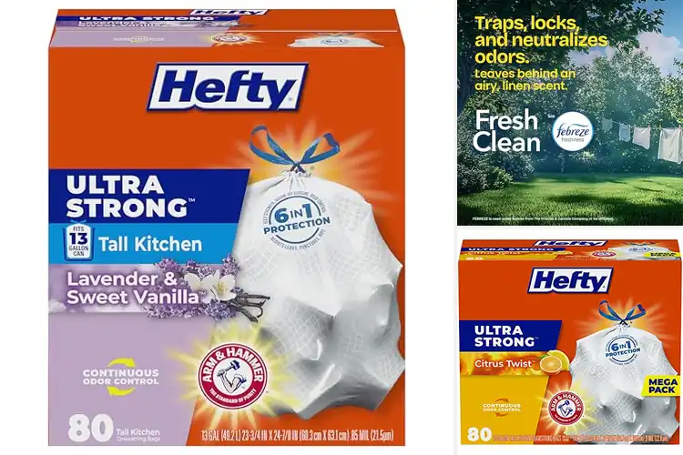 Detailed view of Best Odor Control Trash Bags: Keep Your Home Fresh & Clean