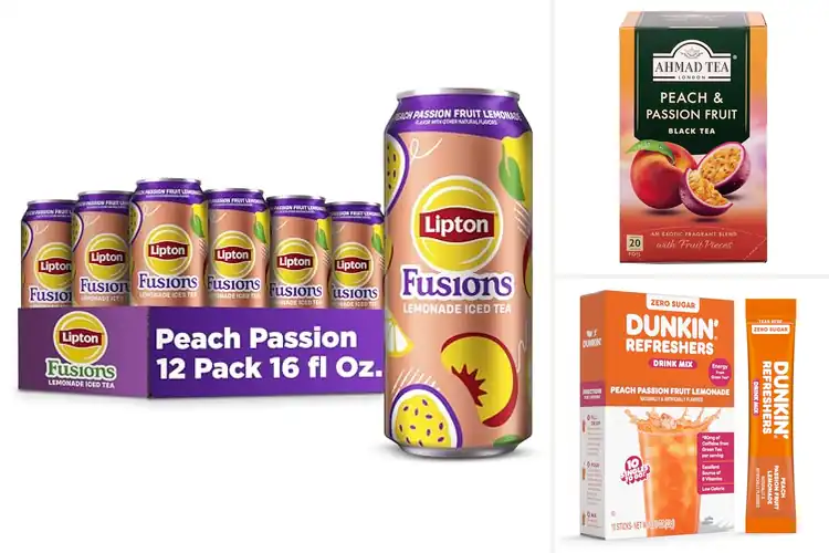 Detailed view of Best Peach Passion Fruit Drinks