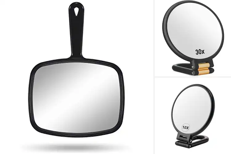 Detailed view of Best Personal Care Hand Mirror For Shaving
