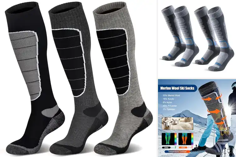 Detailed view of Best Ski Socks for Ultimate Warmth & Comfort on the Slopes