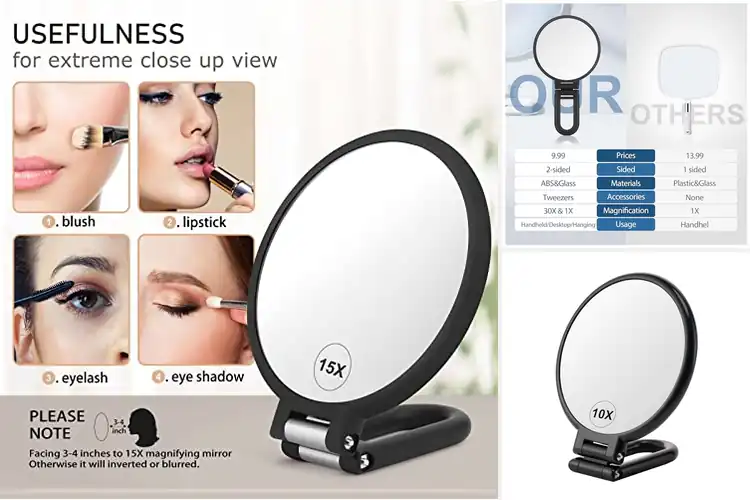 Detailed view of Best Travel Hand Mirrors