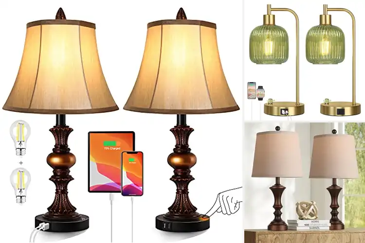 Detailed view of Best Vintage Art Deco Lamp Sets