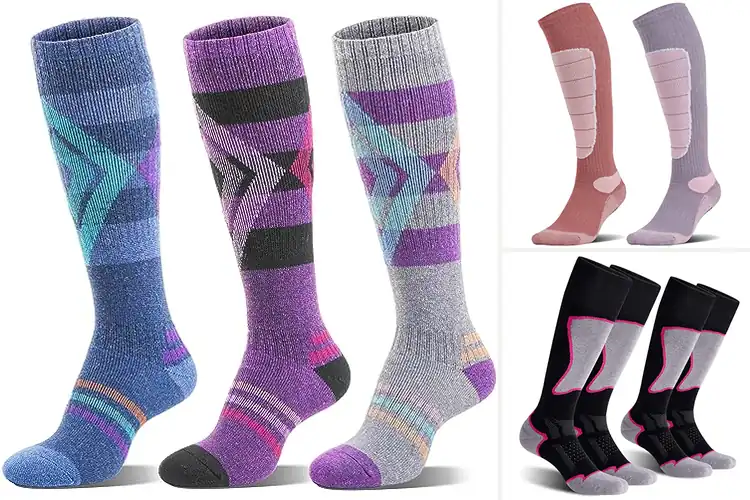 Detailed view of Best Womens Ski Socks: Stay Warm & Comfortable All Day Long